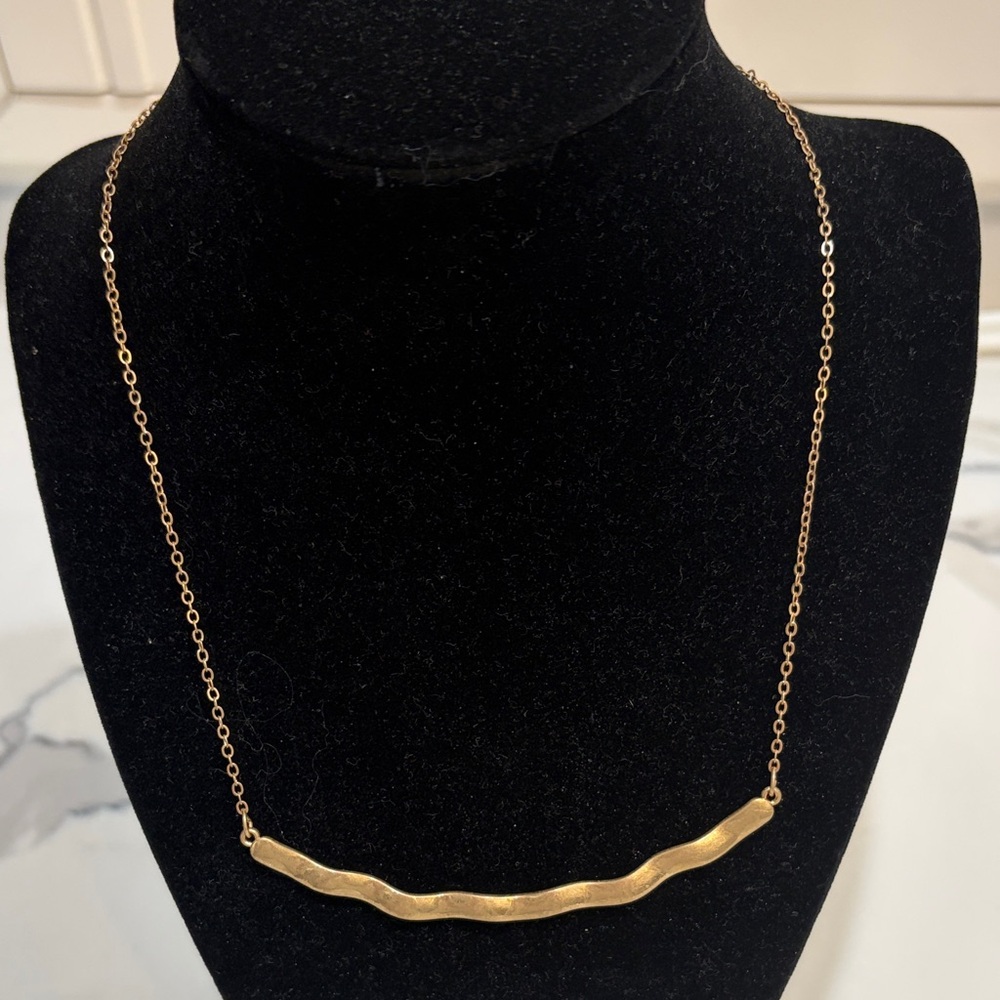 Gold statement necklace